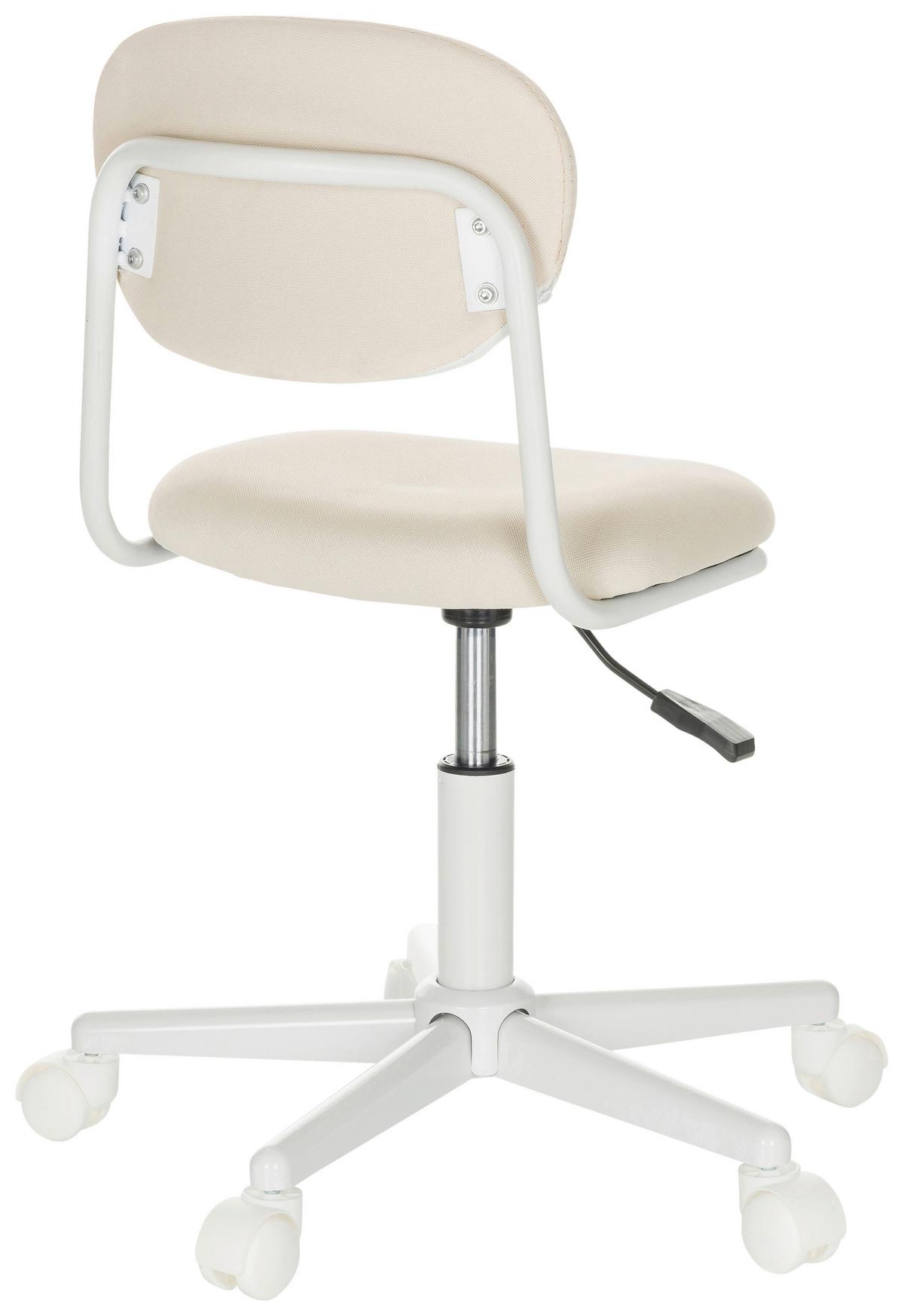 Otroški Vrtljivi Stol Kiddy Base I, Bež - bela/bež, Basics, umetna masa/tekstil (60/72-83/60cm) - MID.YOU