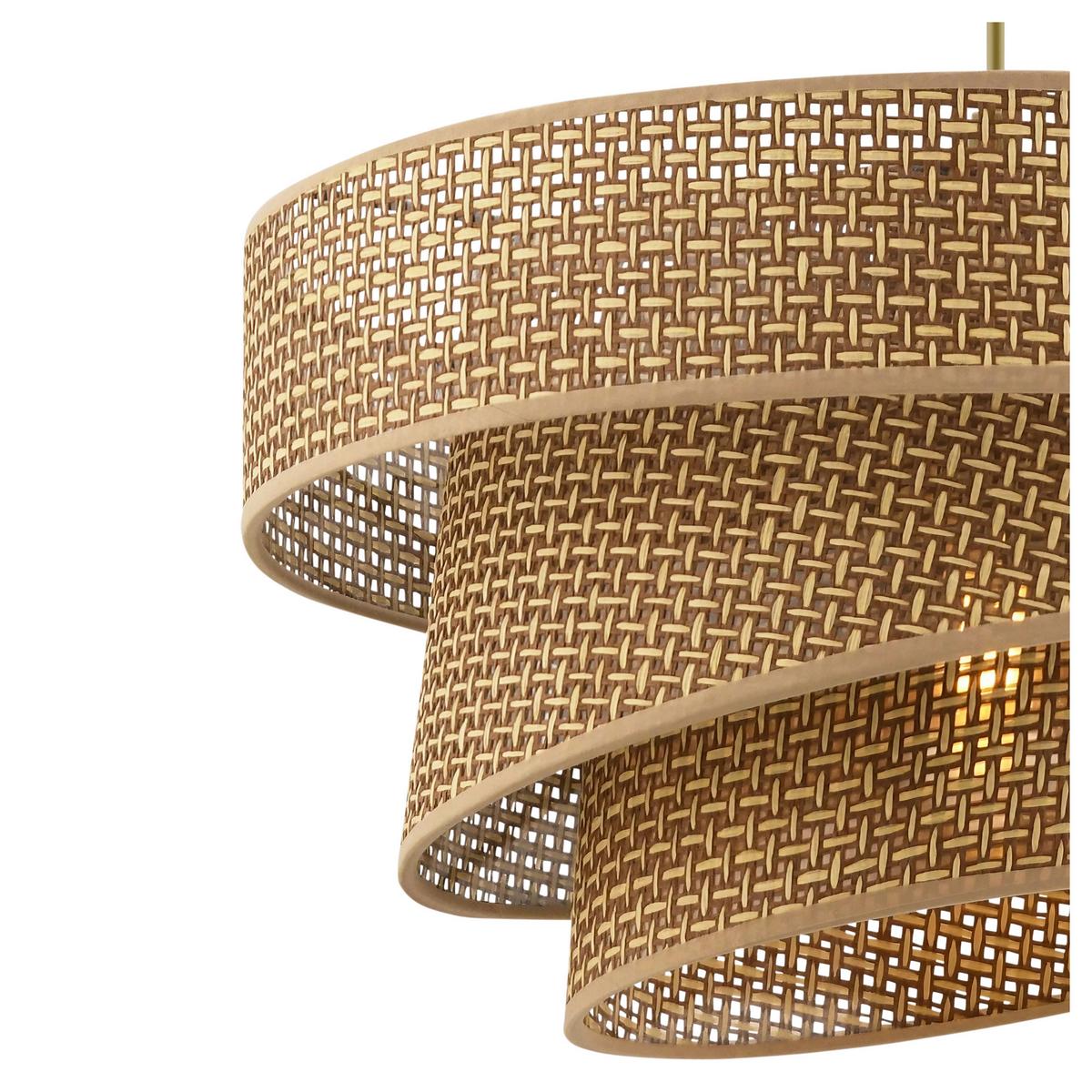 LAMPA WISZĄCA COUPER HAZERAN - BEIGE - beżowy, Design, metal/tkanina (40/72cm) - P & B