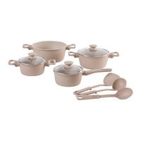 Set Lonaca Za Kuhanje 10/1 Johanna - bež/prozirno, Moderno, staklo/metal - Mömax