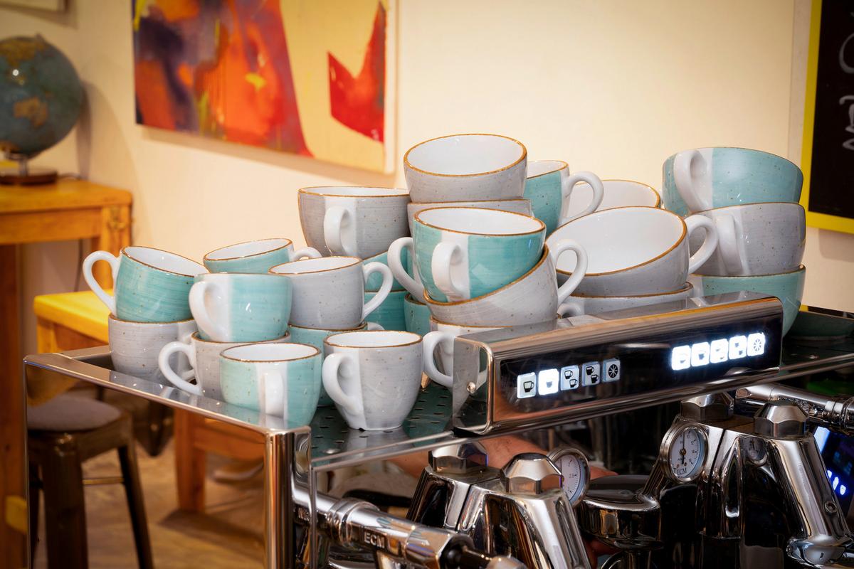 Kavni Servis Vintage Nature Aqua, 8-Delni - turkizna, Basics, keramika - Creatable