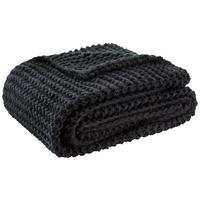 Mehka Odeja Emily - črna, Romantika, tekstil (110/160cm) - Premium Living