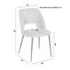 STOL ZOE - svart/rosa, Lifestyle, metall/textil (51/82/57cm) - Mömax