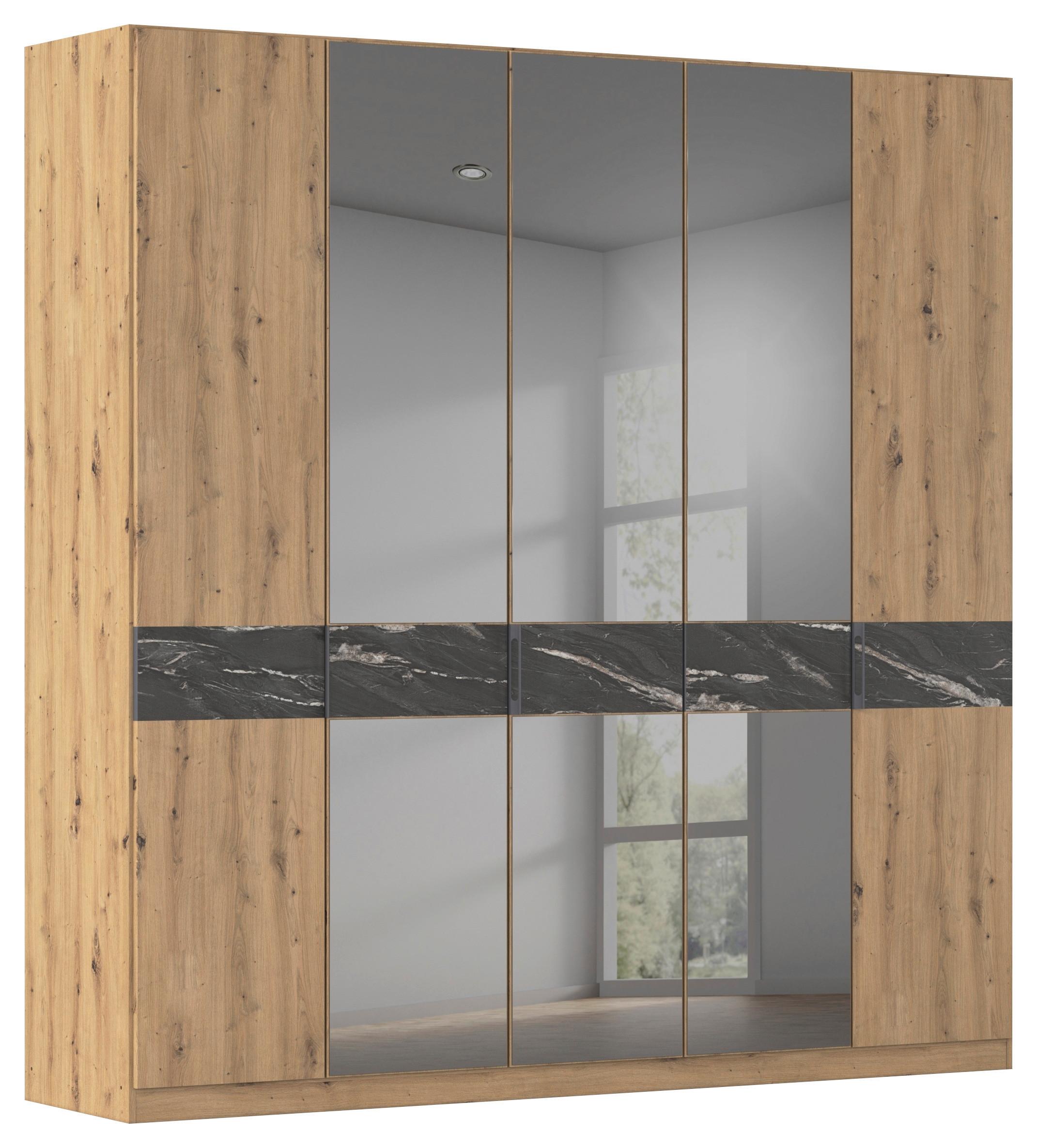 Drehtürenschrank Versity Eiche Artisan - Eiche Artisan, KONVENTIONELL, Holzwerkstoff/Metall (225/229/54cm) - Premium Living