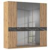 Drehtürenschrank Versity Eiche Artisan - Eiche Artisan, KONVENTIONELL, Holzwerkstoff/Metall (225/229/54cm) - Premium Living