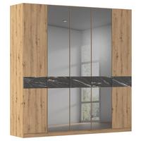 Drehtürenschrank Versity Eiche Artisan - Eiche Artisan, KONVENTIONELL, Holzwerkstoff/Metall (225/229/54cm) - Premium Living