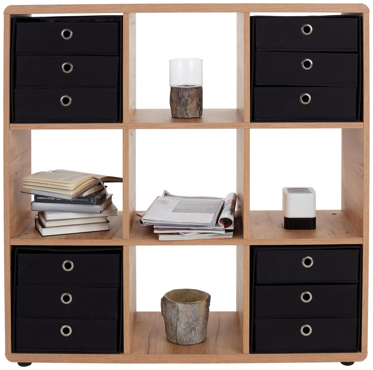 Etajeră Fontana FTR01 - culoare lemn stejar, Modern, material pe bază de lemn (108,8/110,2/35cm) - Modern Living