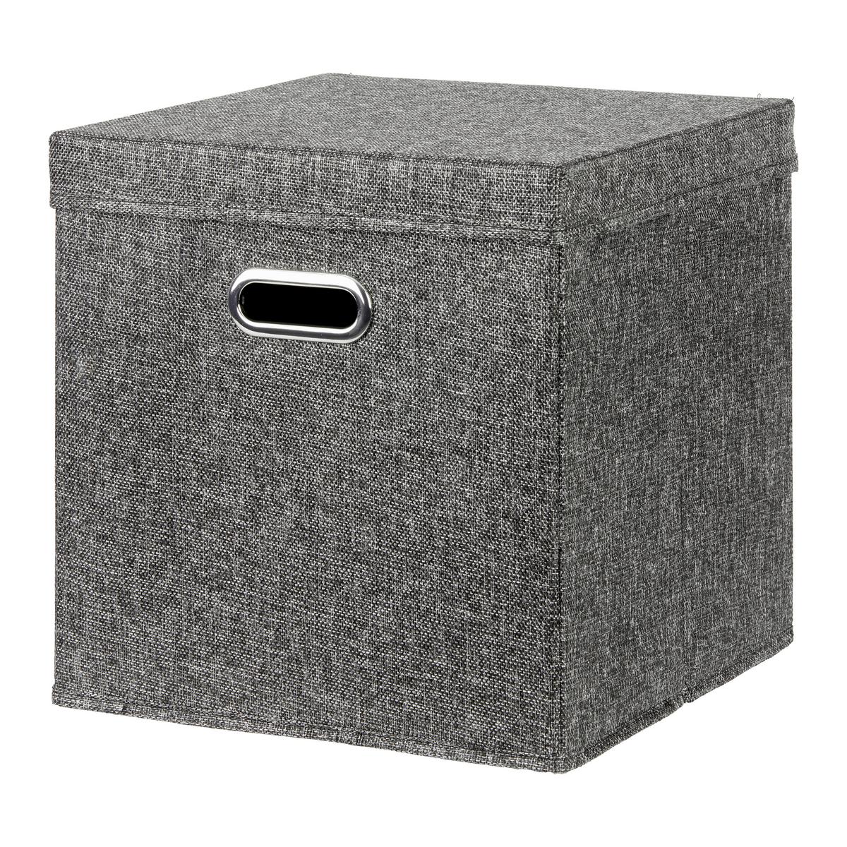 Cutie pliabilă Bobby - negru, Modern, carton/textil (33/33/33cm) - Mömax