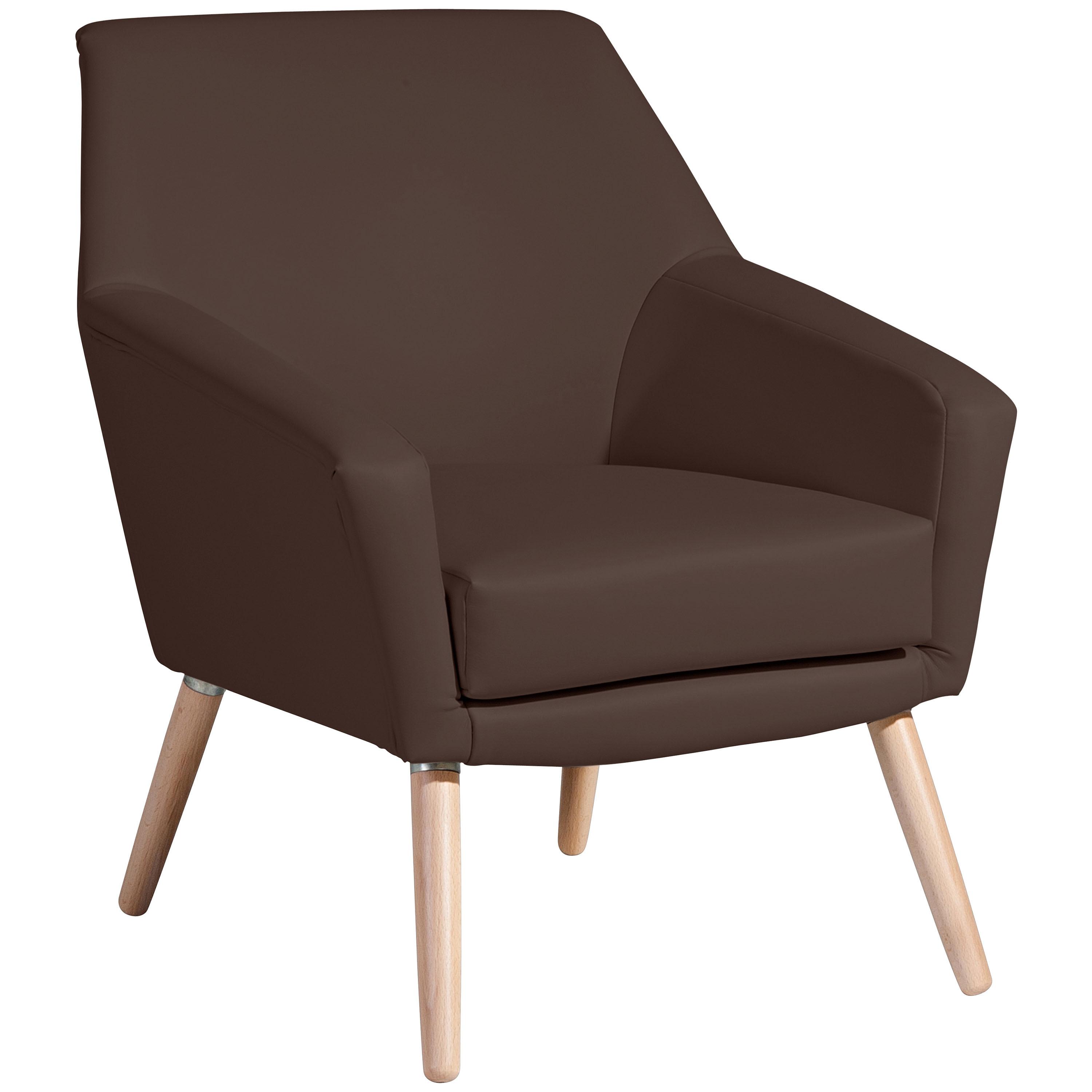 SESSEL ALEGRO - Buchefarben/Braun, Design, Holz/Textil (67/81/71cm) - Max Winzer