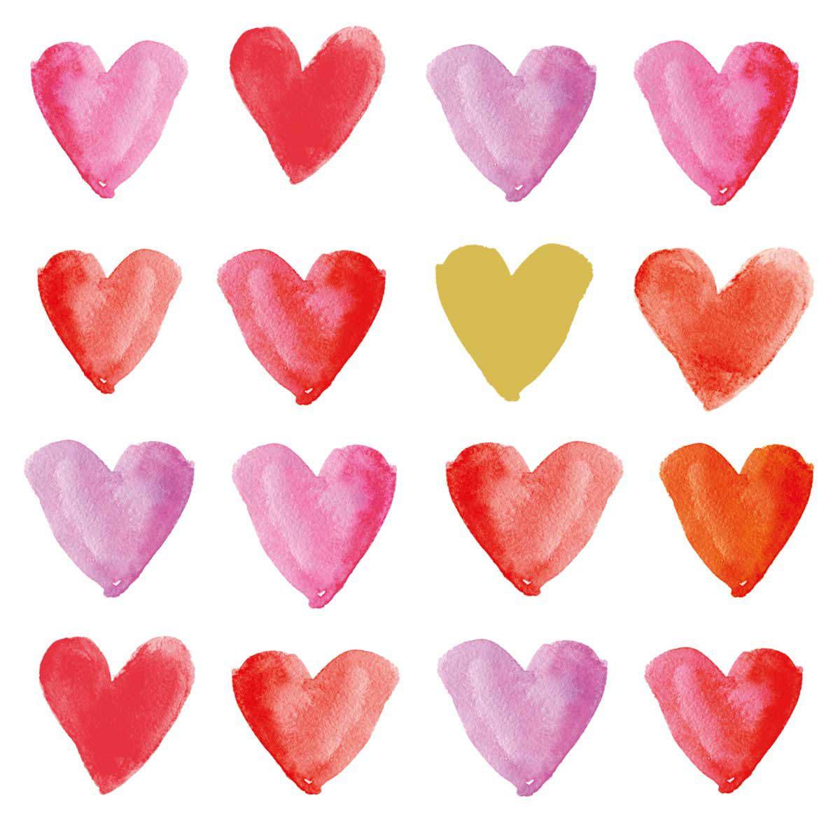 Cocktailserviette Linda Multicolor ca. 25x25cm - Multicolor, KONVENTIONELL, Papier (25cm)