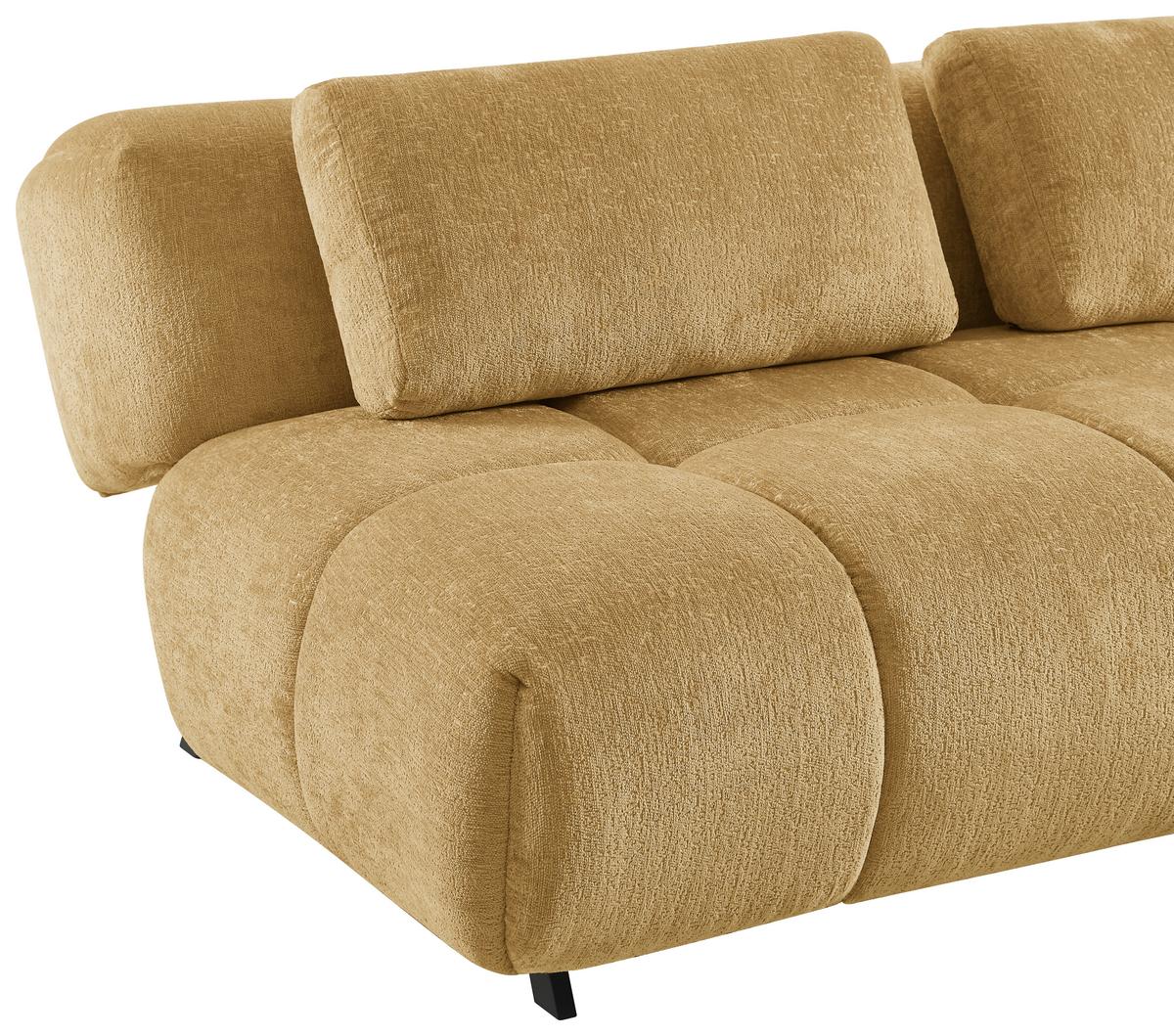 Sofa Ares - žuta/crna, Moderno, drvo/metal (193/72/109cm) - Mömax