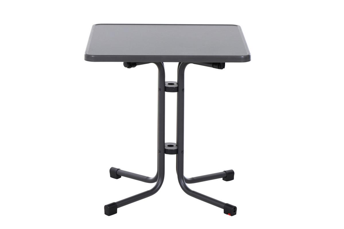 Siena Garden Gartenklapptisch ca.70x70x71cm Anthrazit - Anthrazit, KONVENTIONELL, Holzwerkstoff/Metall (70/70/71cm) - Siena Garden