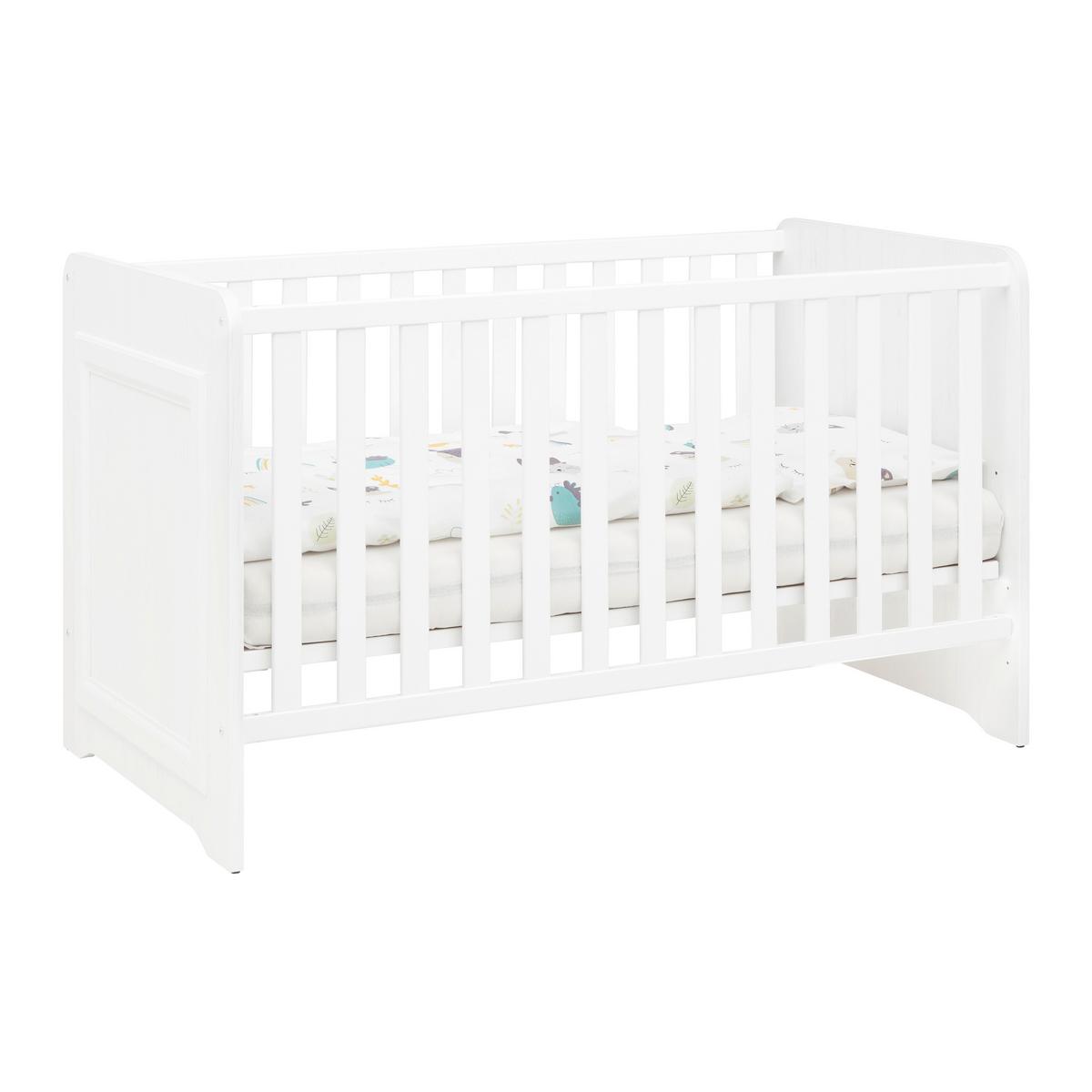 Dječiji Krevetić Marilou - bijela, Romantično / ladanjski, drvni materijal (70/140cm) - Zandiara