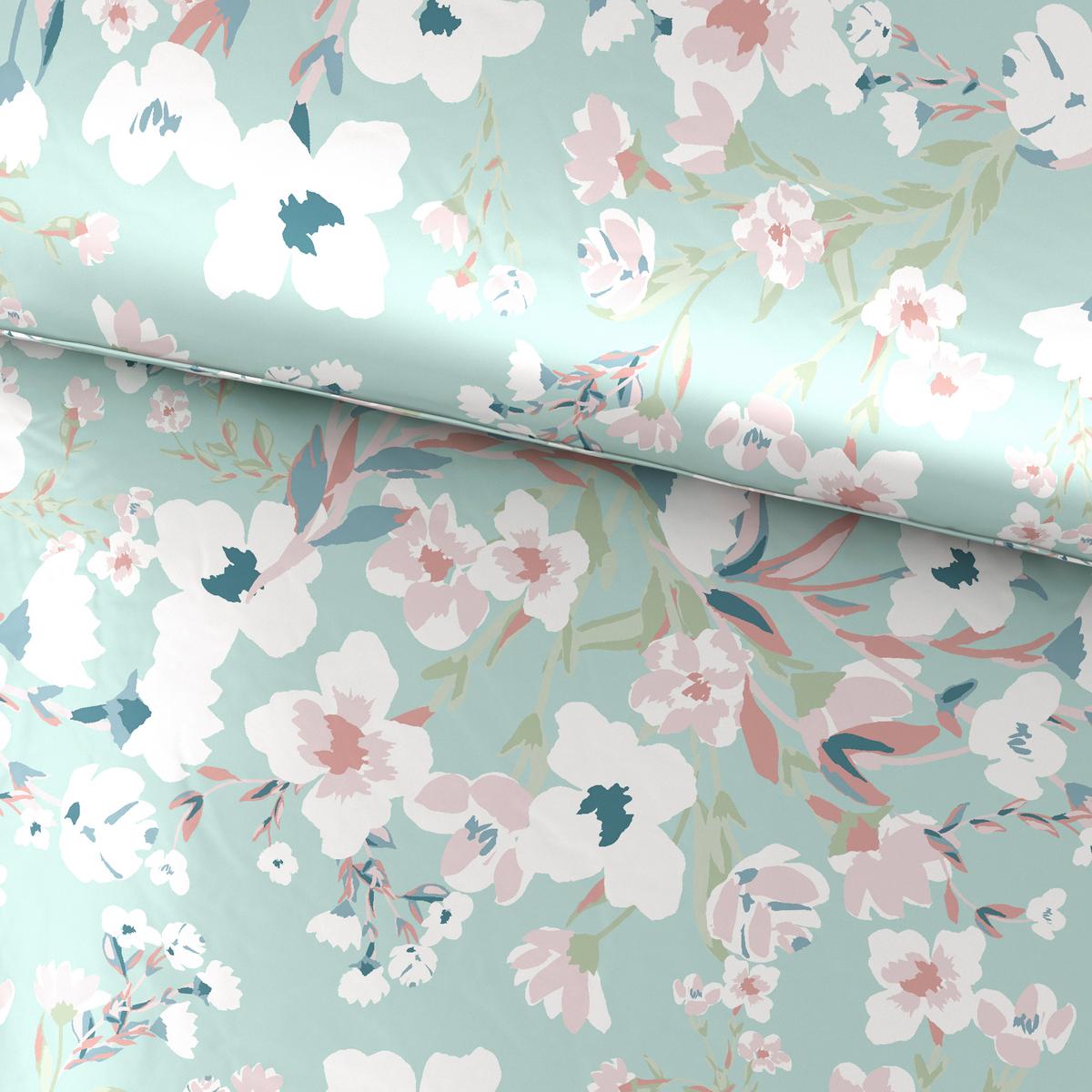 BETTWÄSCHESET UTE - Grün, Romantik / Landhaus, Textil (160/210cm) - Modern Living