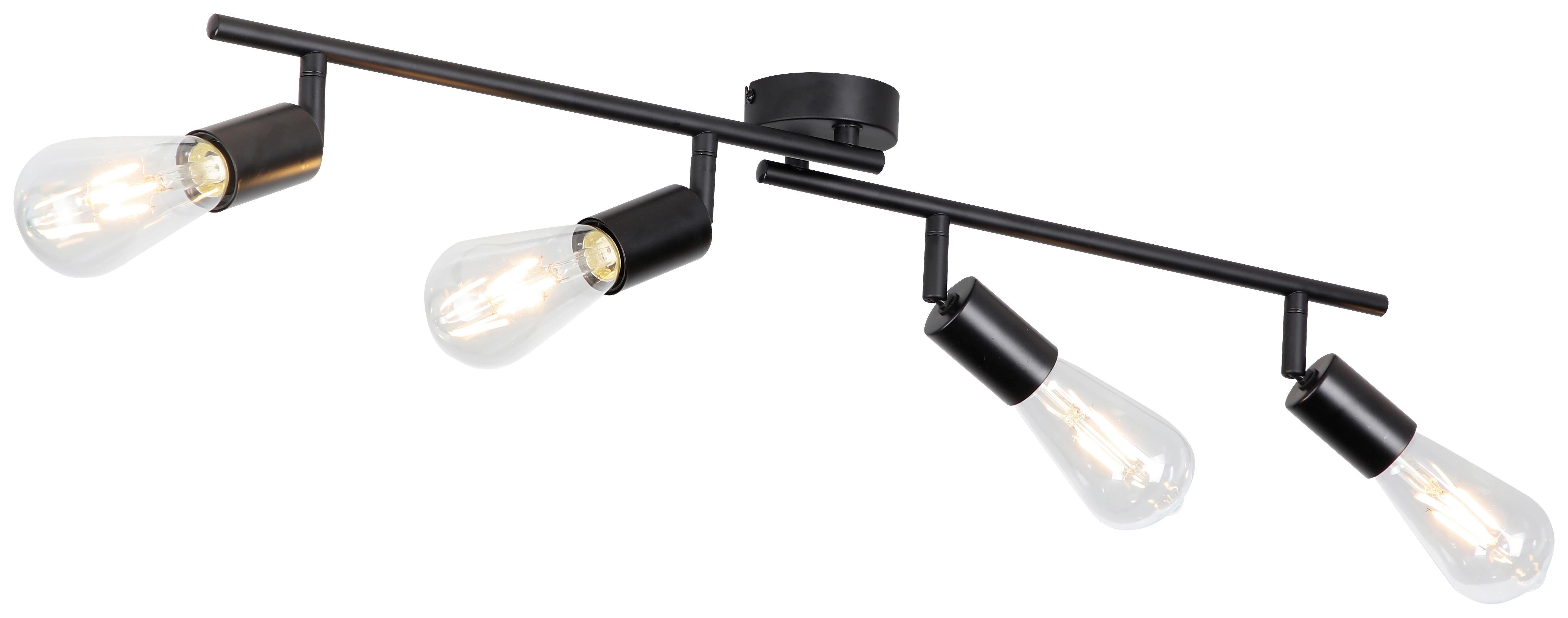 Strahler Molly in Schwarz max. 24 Watt - Schwarz, Konventionell, Metall (79,5/8,5/15,5cm) - Modern Living
