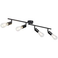 Strahler Molly in Schwarz max. 24 Watt - Schwarz, KONVENTIONELL, Metall (79,5/8,5/15,5cm) - Modern Living