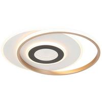 Stropna Led-svetilka Kitkol - črna/bela, Moderno, kovina/umetna masa (48/40/6cm) - Mömax