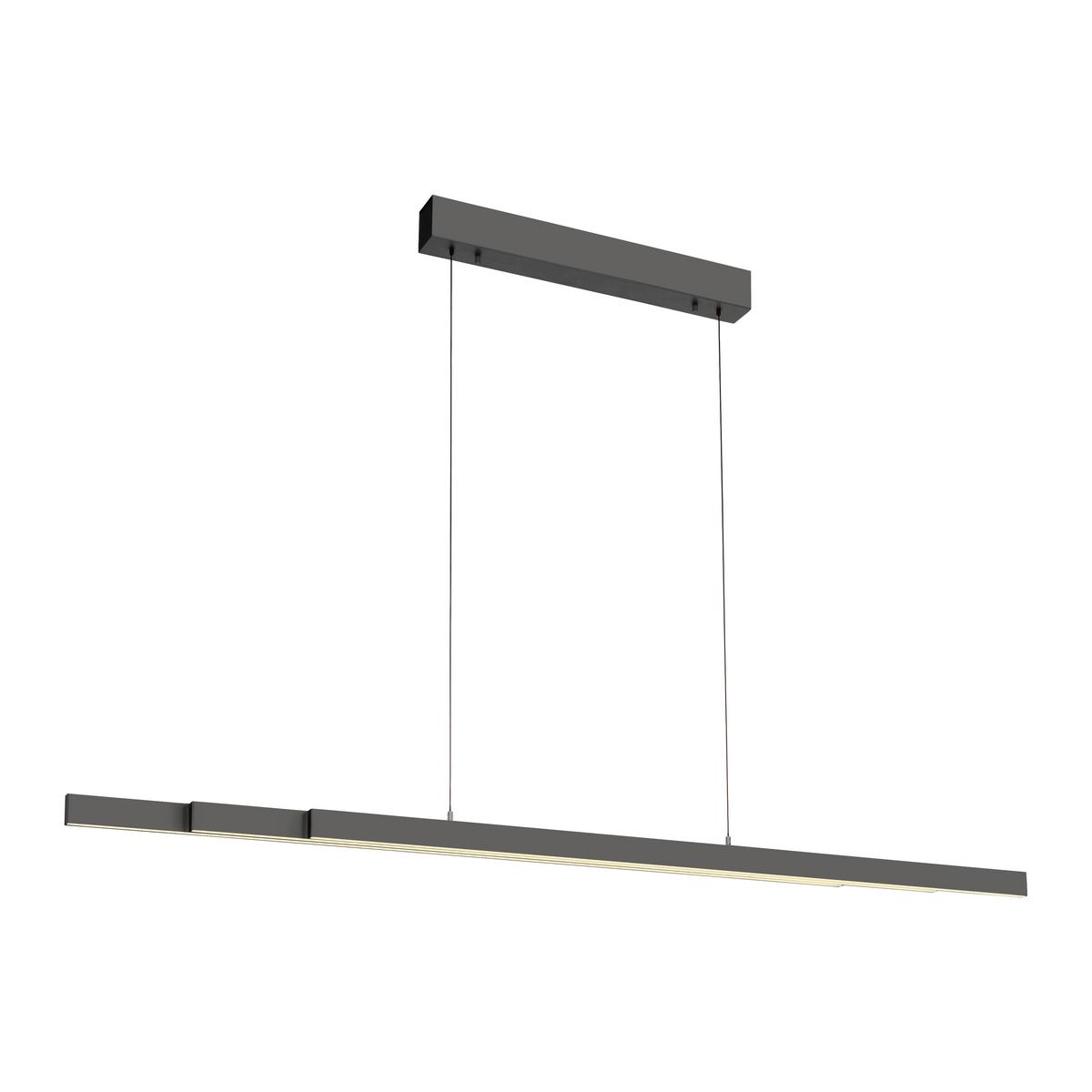 LAMPA WISZĄCA LED 2598-13 ADRIANA - antracytowy, Design, tworzywo sztuczne/metal (179/55/150cm) - Paul Neuhaus