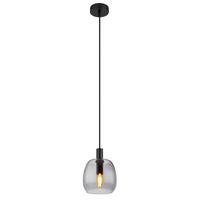 Hängeleuchte Garri max. 40 Watt - Schwarz, Design, Glas/Metall (16/120cm) - Globo