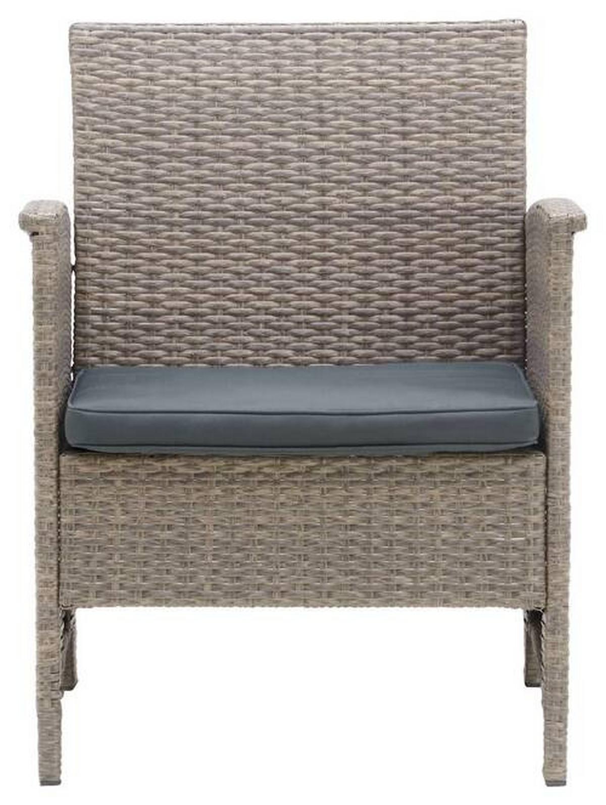 Lounge Garnitura Barbara, Siva - temno siva/črna, Moderno, kovina/umetna masa - Modern Living