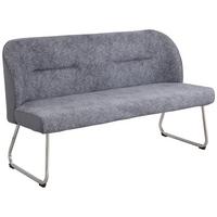 Klop Astrid, Siva - siva/barve niklja, Konvencionalno, kovina/tekstil (157/89/65cm)