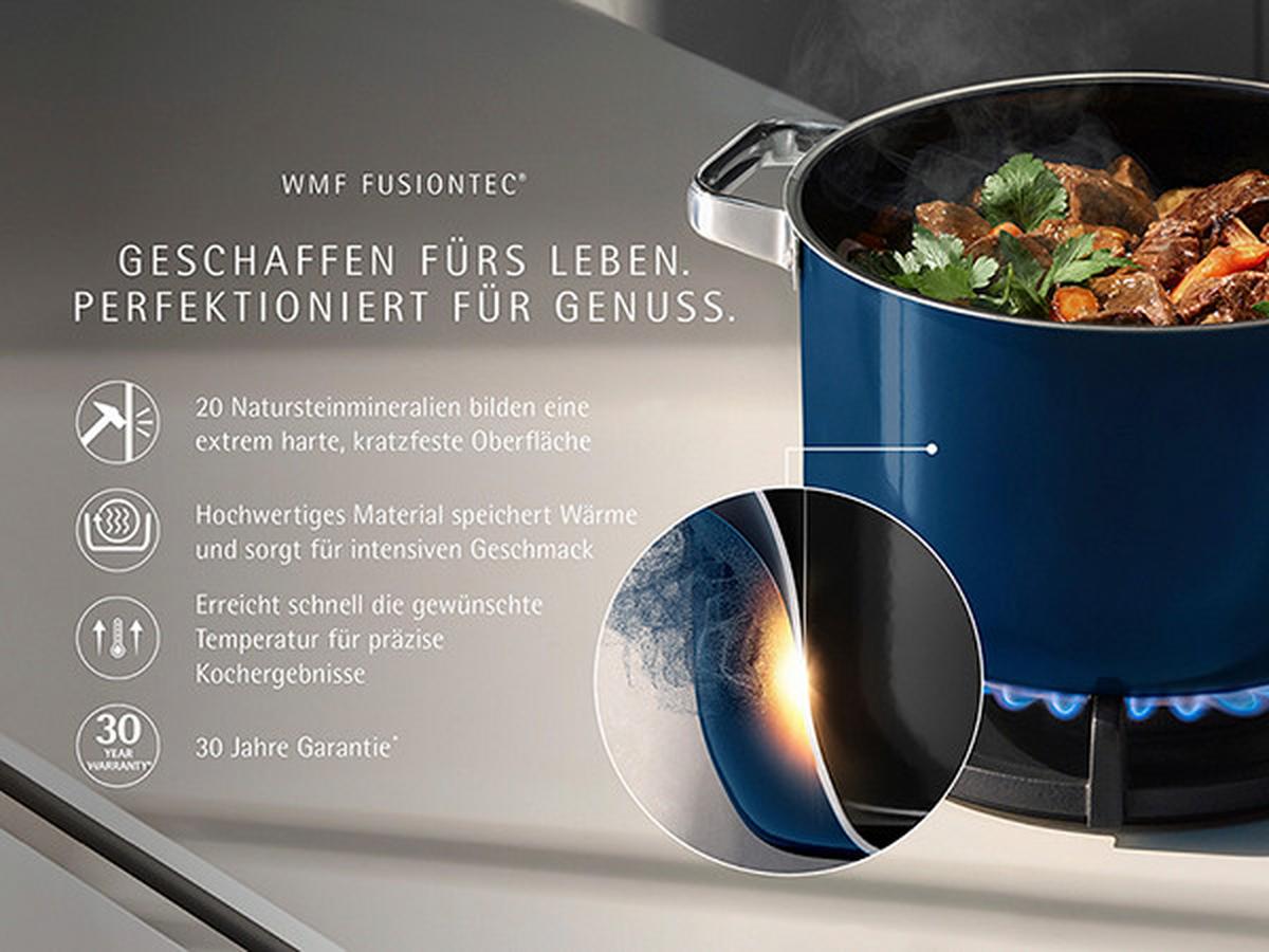 GARNEK DO DUSZENIA 521425290 WMF - ciemnoniebieski, Basics, metal (28cm) - WMF