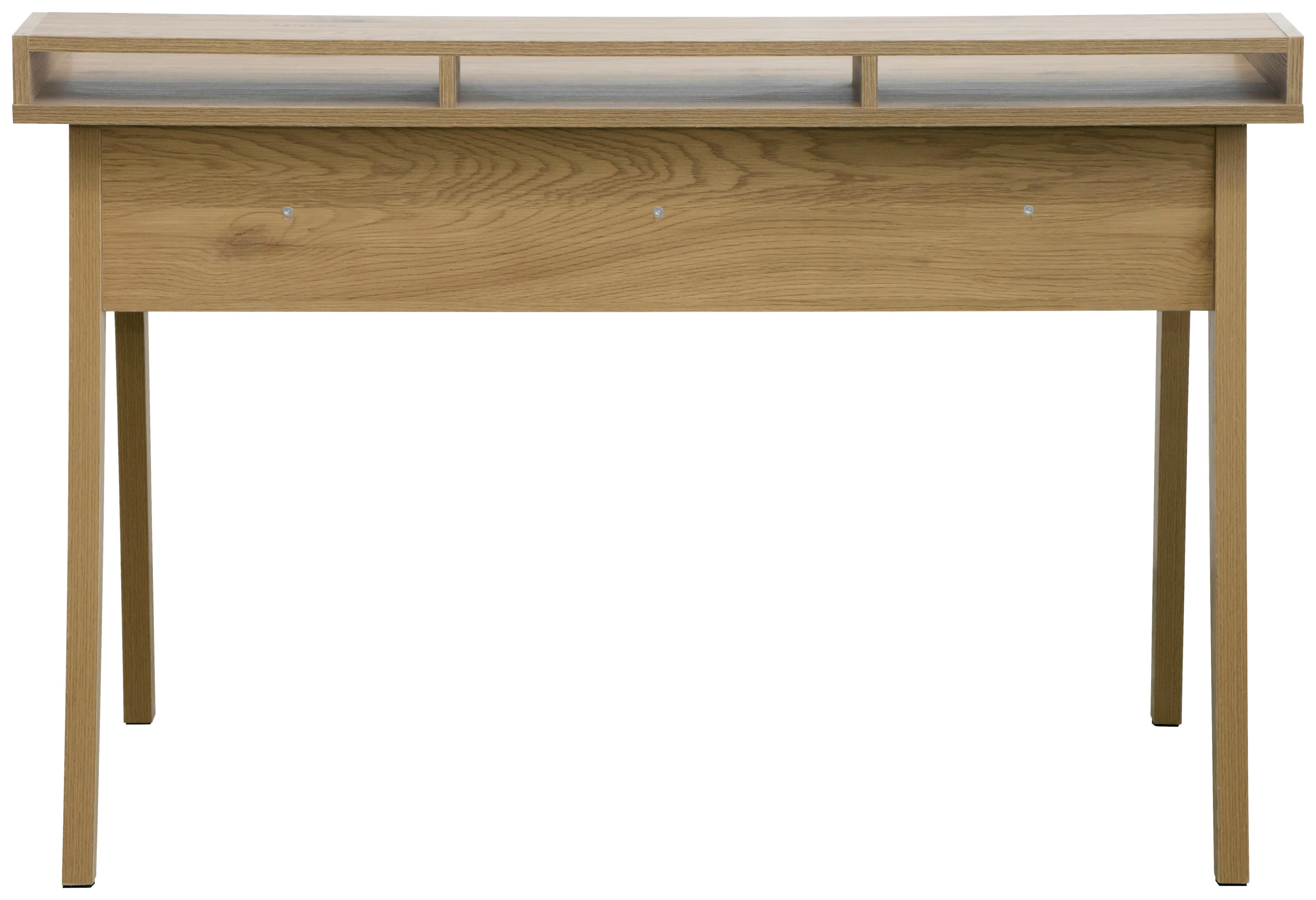 SKRIVBORD EDDY - ekfärgad, Design, trämaterial/trä (120/60/81.5cm) - Mömax