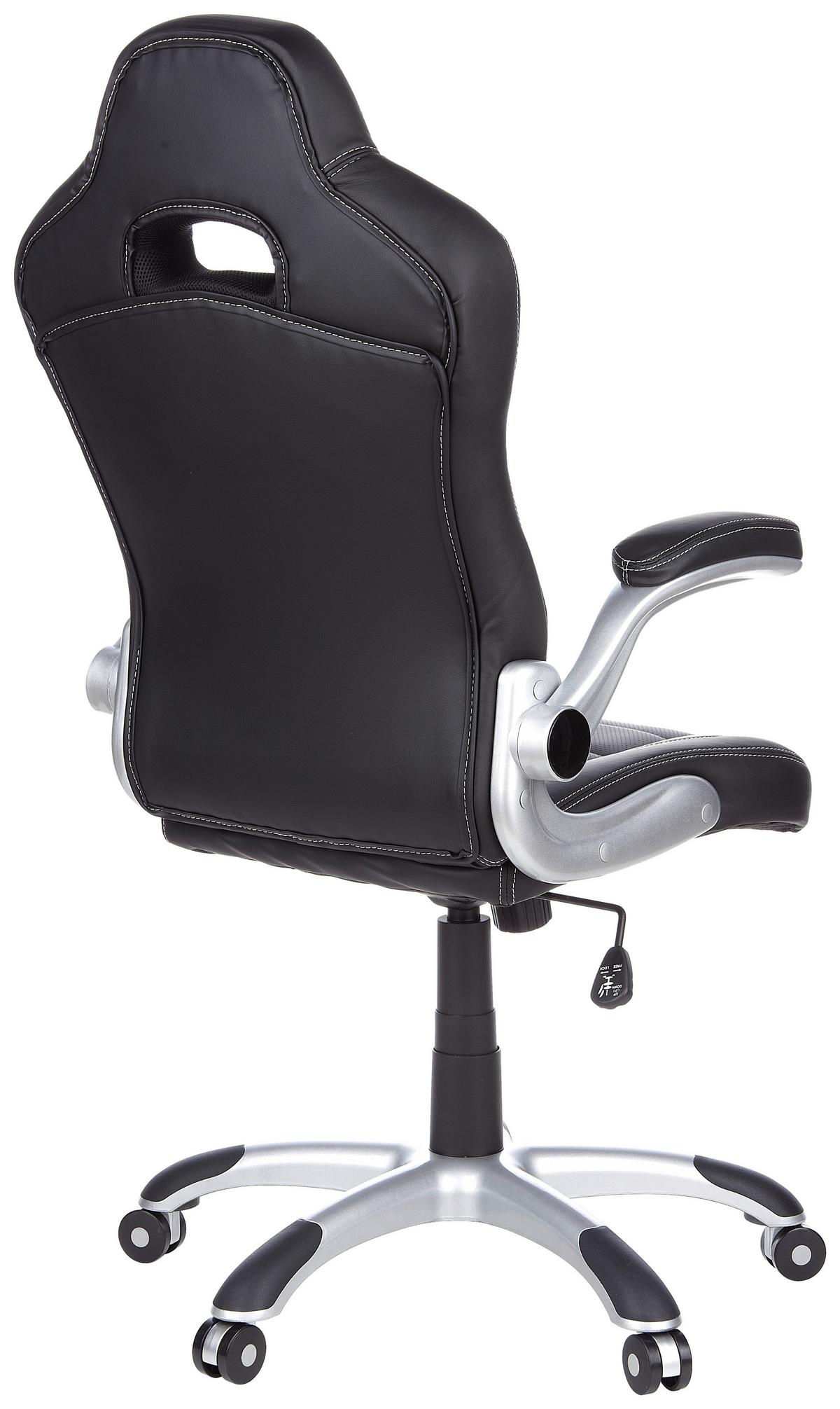 Gaming Stol Game Sport, Črna, Bela, Siva - siva/črna, Moderno, umetna masa/tekstil (64/118/57cm) - MID.YOU