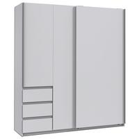 Ormar S Kliznim Vratima Adria - bijela/crna, Konvencionalno, staklo/drvni materijal (168/198/63cm) - Modern Living