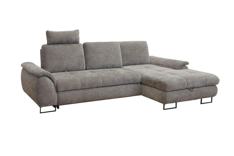 Coltar LAGO - gri, Modern, metal/textil (272/95/176cm) - Modern Living