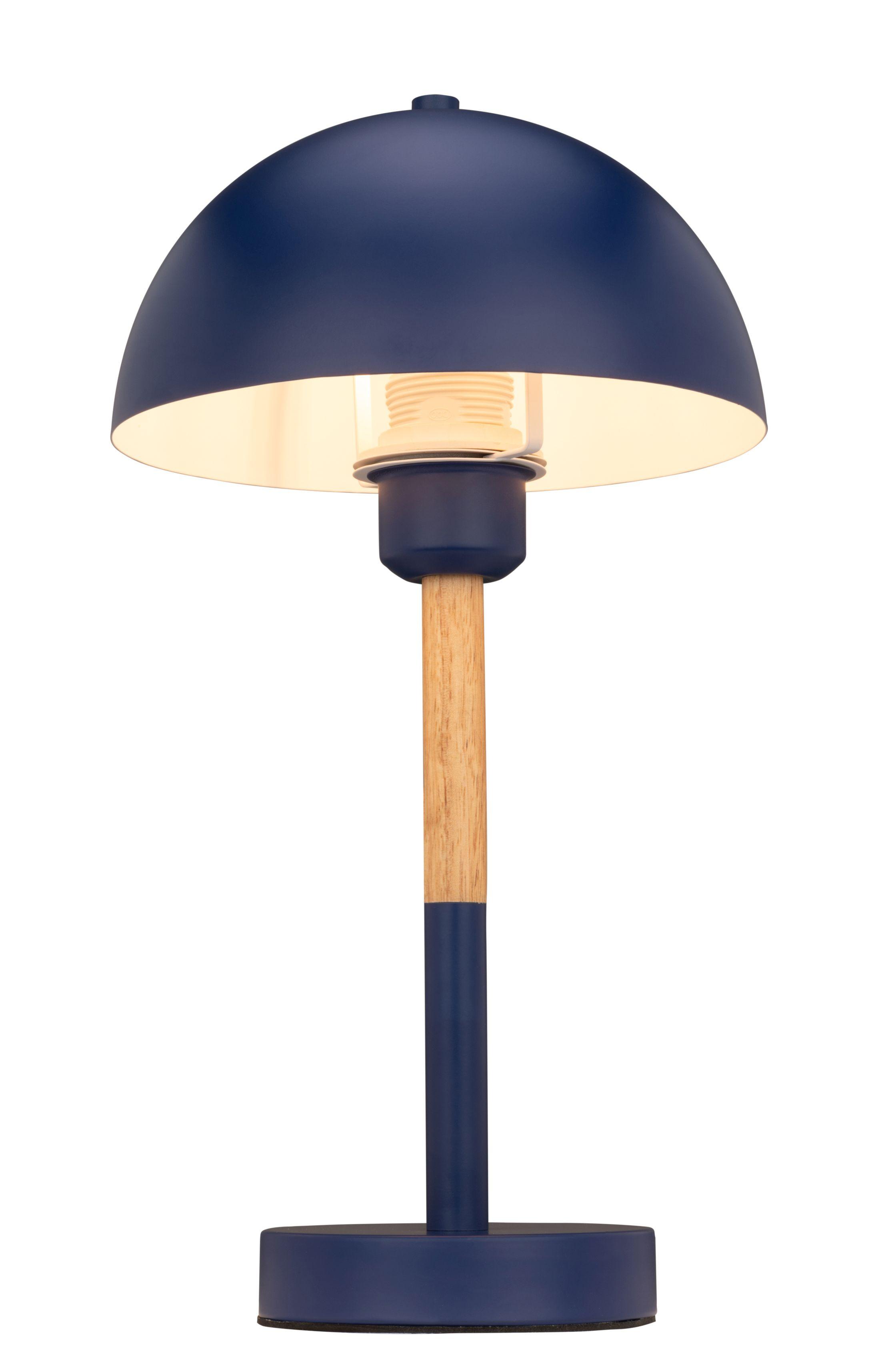 LAMPA STOŁOWA SANTA CLARITA *SBN* - kolor naturalny/niebieski, Konventionell, metal/drewno (20/38cm) - Novel
