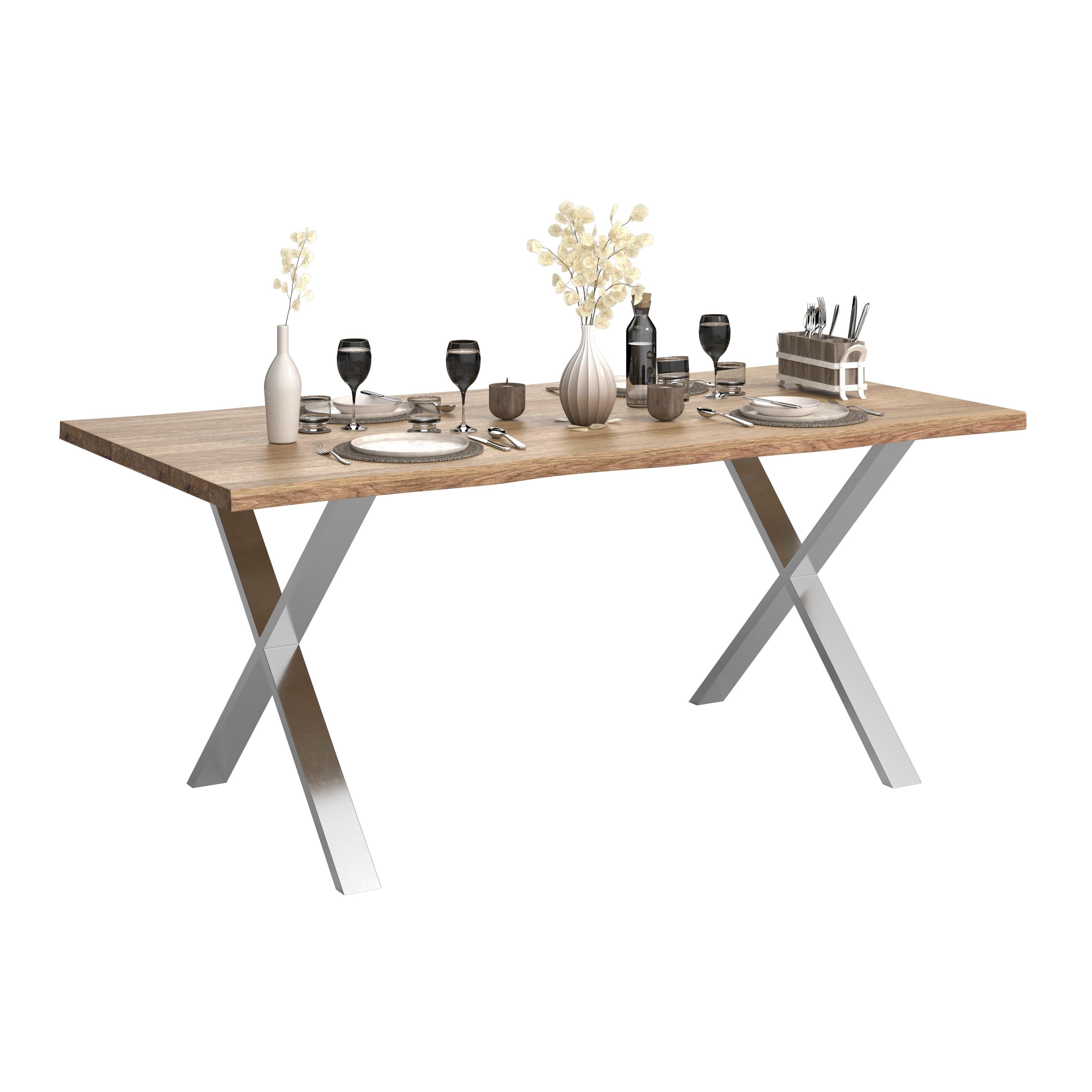 BORDSUNDERREDE NOAH - stålfärgad, Modern, metall (78/72/7,5cm) - Mömax