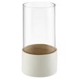 Dekorativna Vaza Finja - bela, steklo/les (11/21cm) - Mömax modern living Dekorativna Vaza Finja - bela, steklo/les (11/21cm) - Mömax modern living