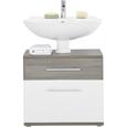 Omarica Za Pod Umivalnik Santorin - aluminij/črna, Konvencionalno, kovina/umetna masa (66/59/40cm) - Premium Living