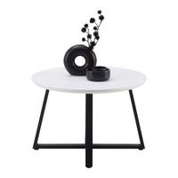 Couchtisch Brava Schwarz/Weiß - Schwarz/Weiß, MODERN, Holzwerkstoff/Metall (70/70/45cm) - Based