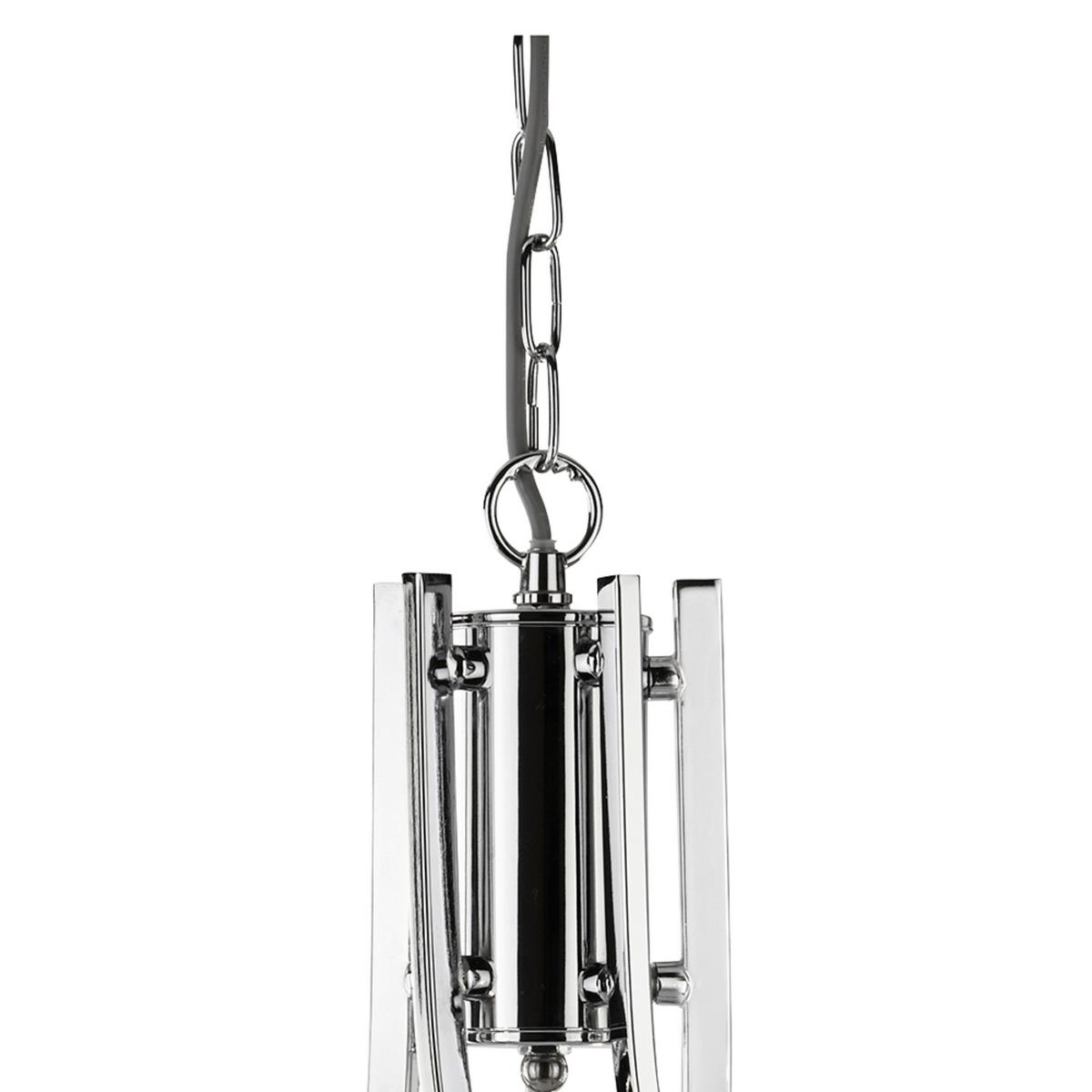 Csillár 4165-5cc Ascona - krómszínű, Konventionell, üveg/fém (62/90cm)