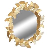 LUSTRO ŚCIENNE CAMILLA - kolor złoty, Trend, metal/szkło (83/4cm)