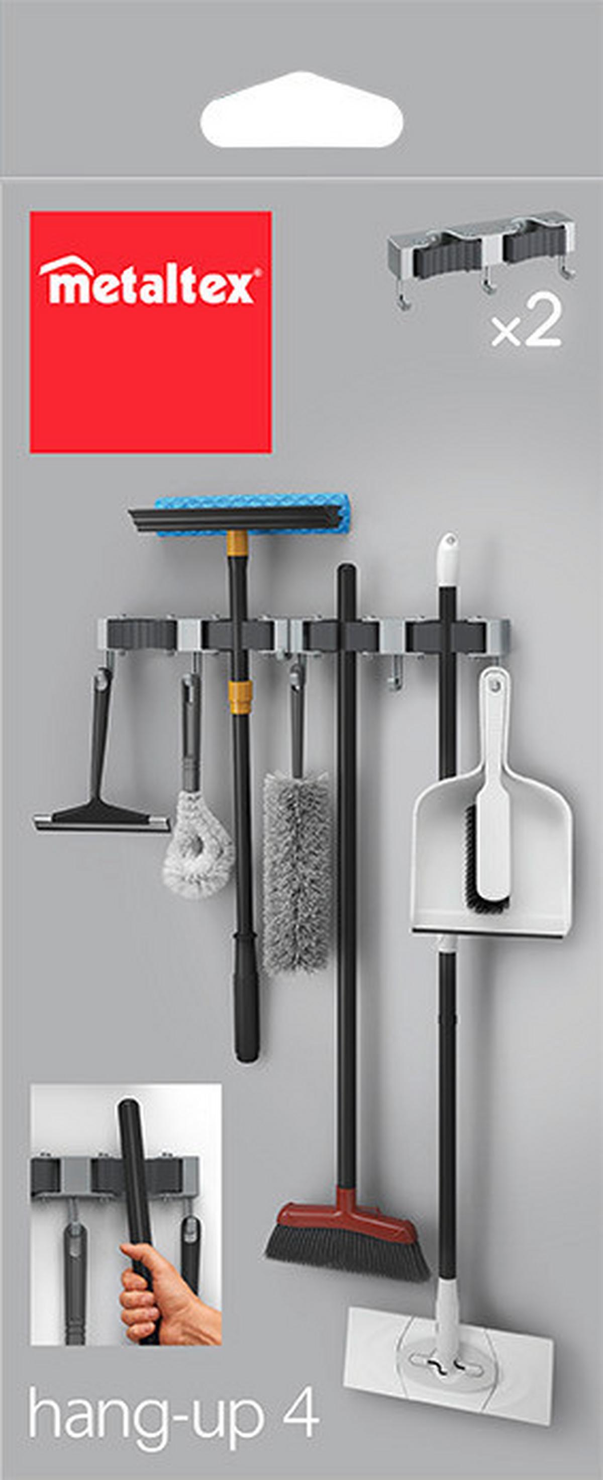 Eszköztartó Hang Up 4 - szürke, műanyag (21,3/9,5/6cm) - Metaltex
