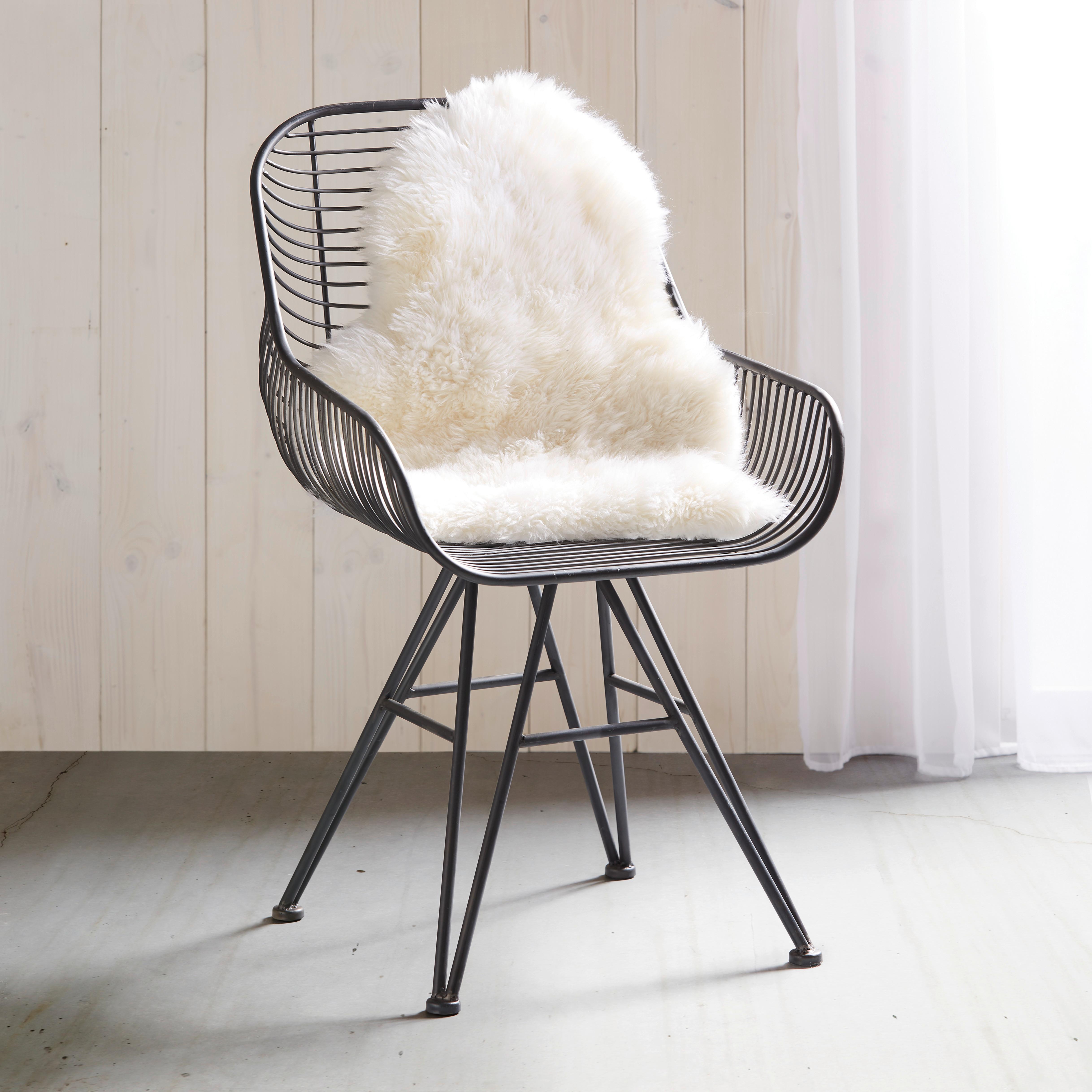 FÅRSKINN EMMA -AKT- - vit, textil (45/60cm) - Modern Living