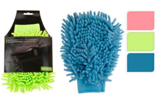 Autótisztító Kesztyű Microfiber - műanyag (22/16/1cm)