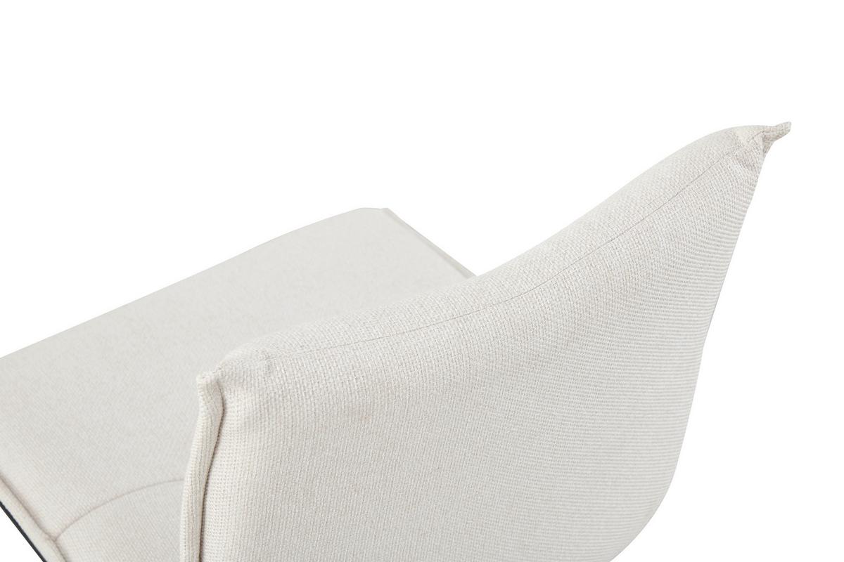 SCHWINGSTUHL-SET SONJA - Creme/Schwarz, Modern, Textil/Metall (46/89/57cm) - MID.YOU