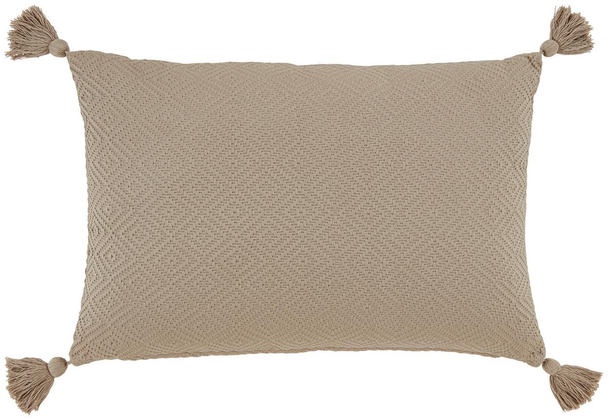 Zierkissen Frieda in Beige ca. 40x60cm - Beige, Modern (40/60cm) - Modern Living