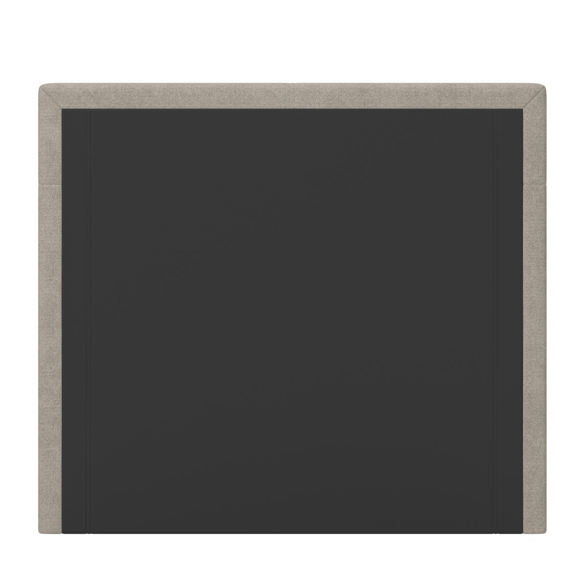Boxbett Ace ca. 120x200 cm Beige intgr. Topper - Beige/Schwarz, MODERN, Holz/Kunststoff (120/200cm) - Bessagi Home