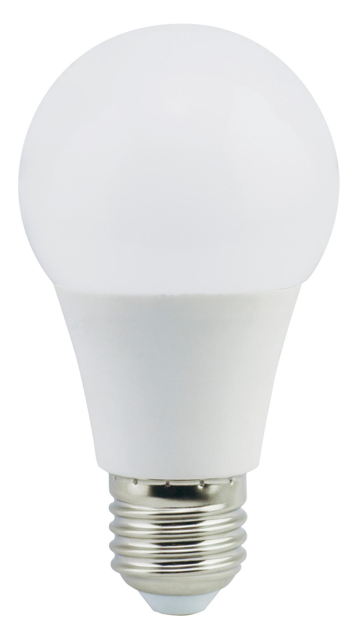 Led-fényforrás 11w E27 - fehér, műanyag/fém (6/11cm)
