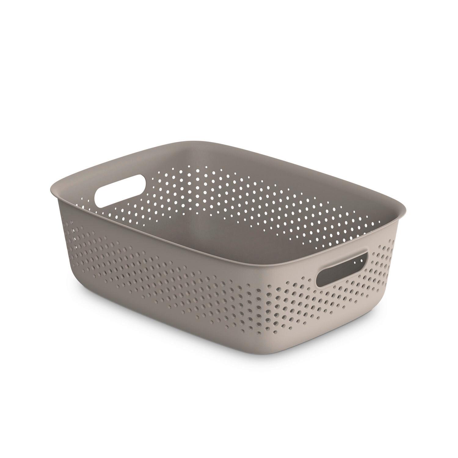 Coșuleț pentru depozitare Maja - cca. 10L - taupe, Modern, plastic (39/29/13cm) - Mömax