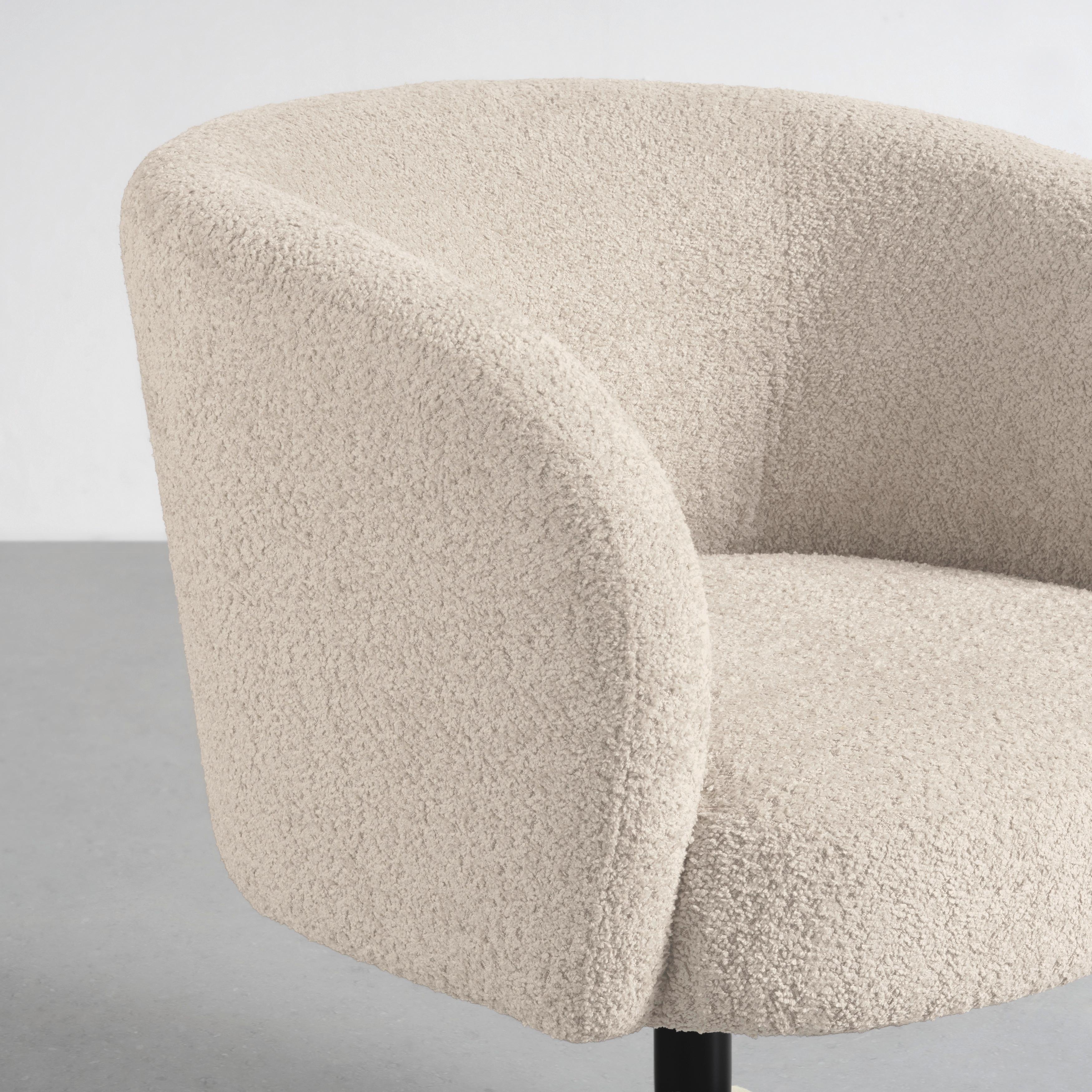 SNURRSTOL GIRO -TREND- - beige/svart, Modern, metall/textil (67/68/73cm) - Premium Living
