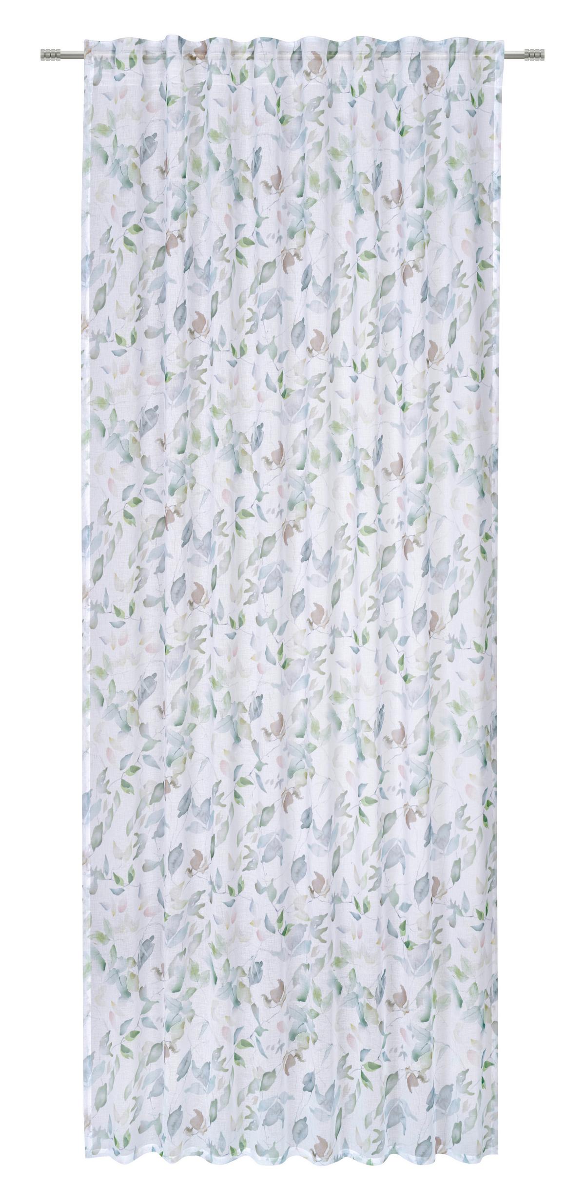 ZASŁONA GOTOWA CAI - niebieski, Natur, tkanina (135/245cm) - Esposa