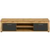 Tv Komoda Jam - srebrne boje/crna, Design, drvni materijal/plastika (160/37/40cm) - Modern Living