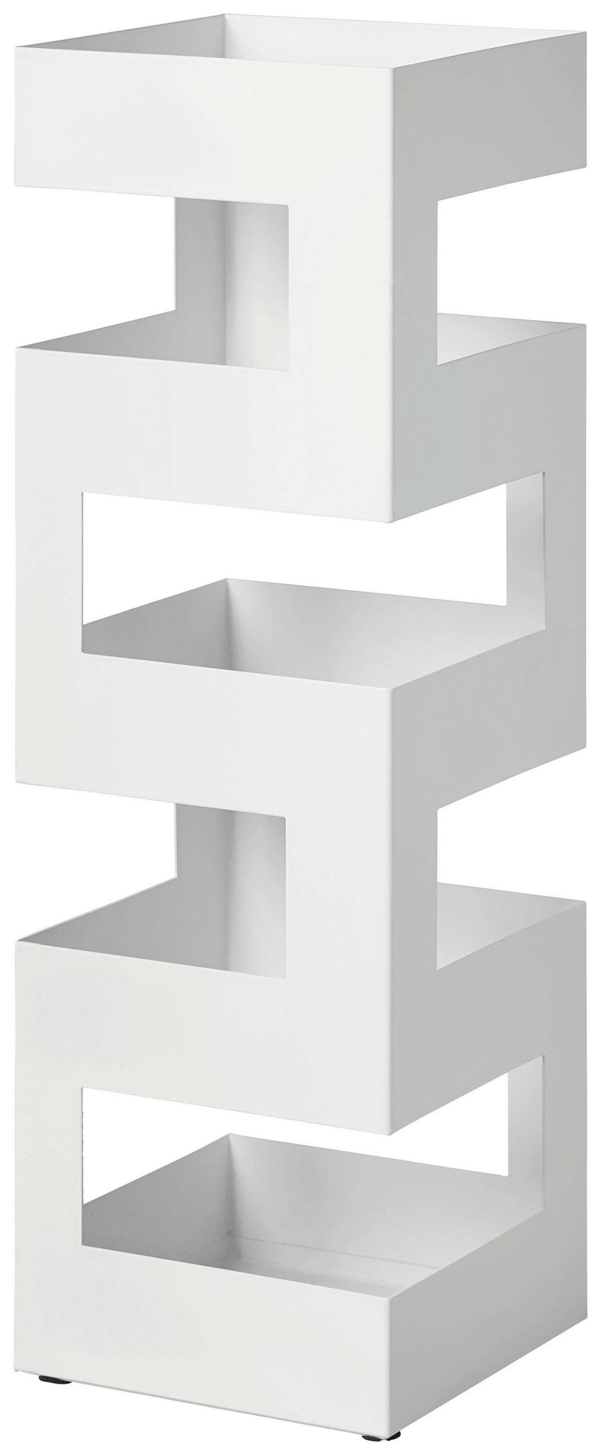 Suport pentru umbrele POP 5 - alb, Modern, metal (16/48/16cm) - Modern Living
