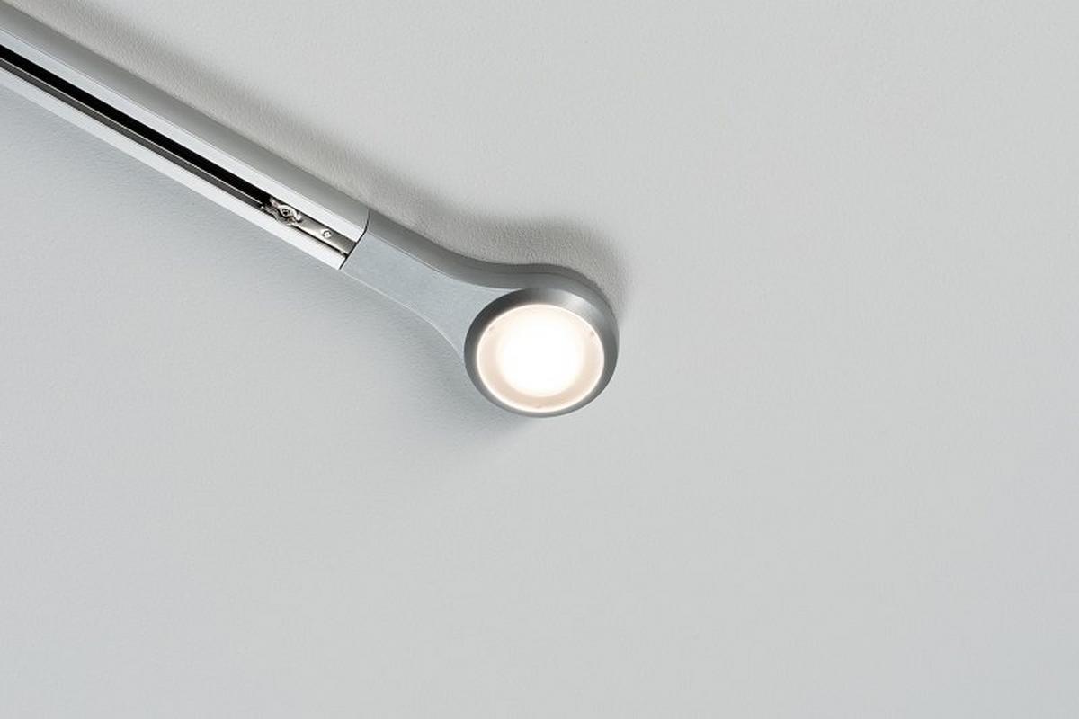 Schienensystem-Endkappe LED End Cap max. 5,8 Watt - Chromfarben, Design, Metall (14,1/2,7/5,7cm) - Paulmann