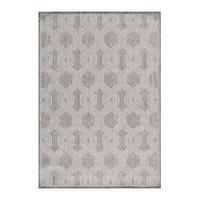 Flachwebteppich Aruba Grau ca. 240x340cm - Grau, Design, Textil (240/340cm) - Novel